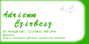 adrienn czirbesz business card